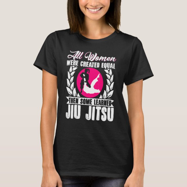 Brazilian Jiu Jitsu Mma Bjj Hugger Girl Mother All T-Shirt (Front)
