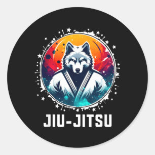 Brazilian Jiu Jitsu MMA BJJ Shirt MMA Shirt Jiu Classic Round Sticker