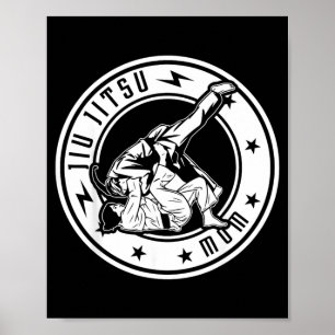 Brazilian Jiu Jitsu Mum Jiu Jitsu Fighter Mama Poster