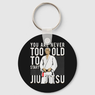 Brazilian Jiu Jitsu Old Man Key Ring