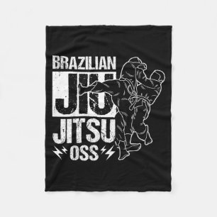 Brazilian Jiu-Jitsu OSS Brazilian Jiu-Jitsu BJJ Fleece Blanket