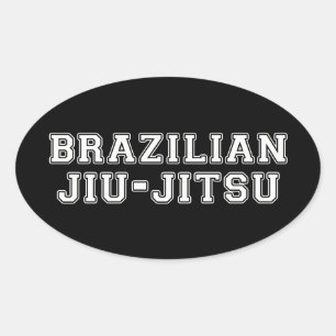 Brazilian Jiu Jitsu Oval Sticker