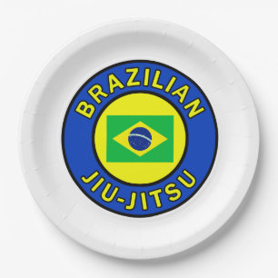 Brazilian Jiu Jitsu Paper Plate