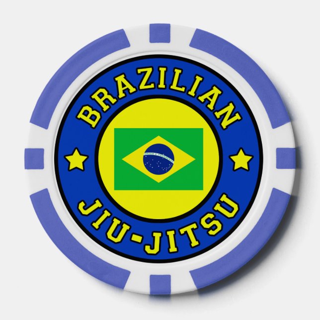 Brazilian Jiu Jitsu Poker Chips (Front)