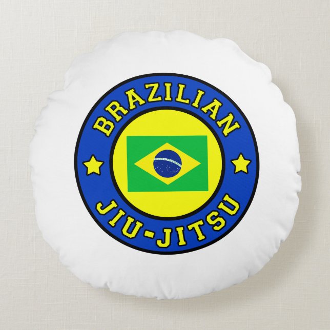 Brazilian Jiu Jitsu Round Cushion (Front)