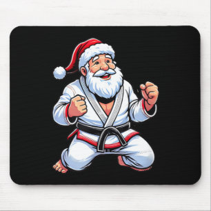 Brazilian Jiu Jitsu Santa Claus Christmas Mouse Mat