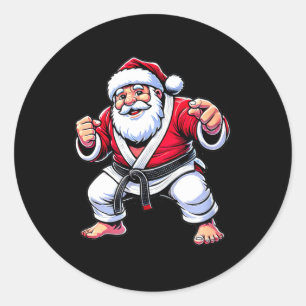 Brazilian Jiu Jitsu Santa Claus - Jiu Jitsu Classic Round Sticker