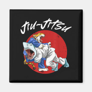 Brazilian Jiu Jitsu Shark and Tiger BJJ Grappling Magnet