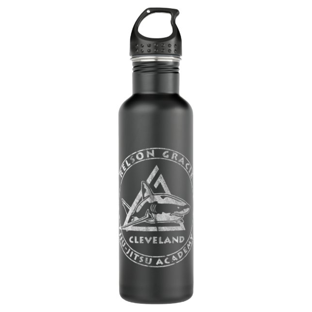 Brazilian Jiu-Jitsu Shirt - Relson Gracie Clevelan 710 Ml Water Bottle (Front)