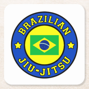 Brazilian Jiu Jitsu Square Paper Coaster