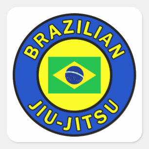 Brazilian Jiu Jitsu Square Sticker