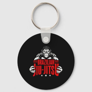 Brazilian Jiu-Jitsu Srt BJJ Fighting Martial Arts Key Ring