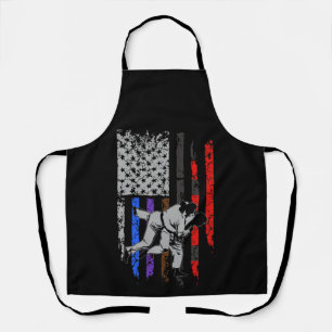 Brazilian Jiu Jitsu Stars & Stripes Rank BJJ Flag Apron
