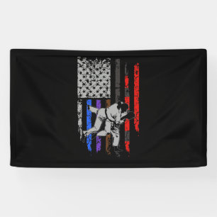 Brazilian Jiu Jitsu Stars & Stripes Rank BJJ Flag Banner