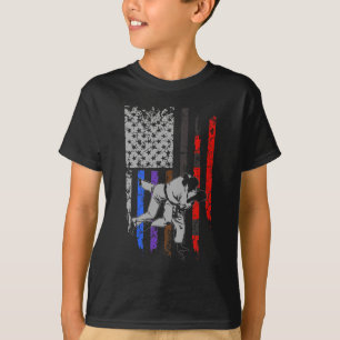 Brazilian Jiu Jitsu Stars & Stripes Rank BJJ Flag T-Shirt