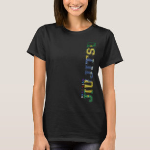Brazilian Jiu Jitsu Vintage Brazil Flag Jiujitsu F T-Shirt