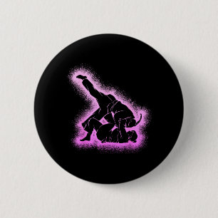 Brazilian Jiu Jitsu Women Girls Jiujitsu BJJ 6 Cm Round Badge