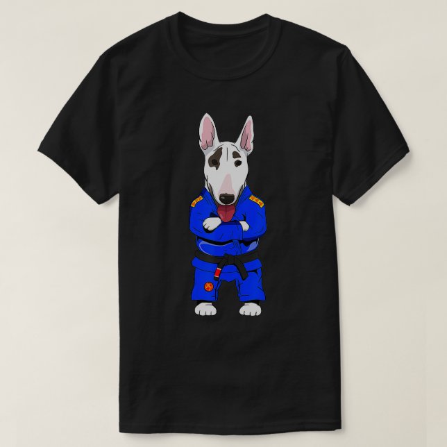 Brazilian Jiujitsu Master bull terrier BJJ  T-Shirt (Design Front)