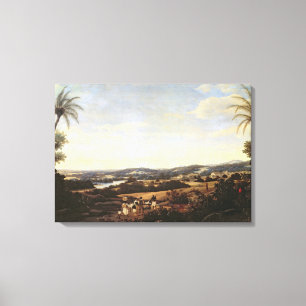 Brazilian Landscape with a Plantation Canvas Print