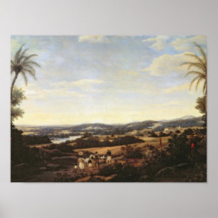 Brazilian Landscape with a Plantation Poster