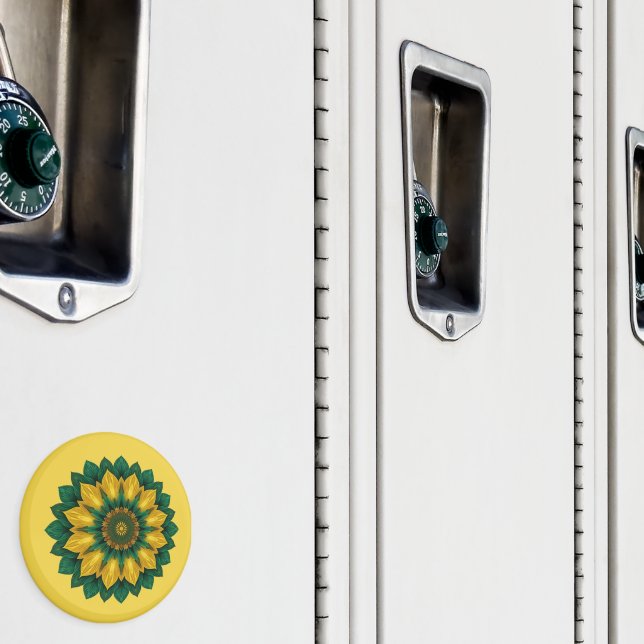 Brazilian Leaf Mandala - Refrigerator Magnet (In Situ (Locker))