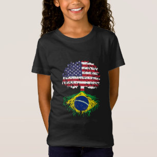 Brazilian Roots Brazil National Heritage Tree Gift T-Shirt