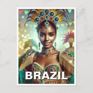 Brazilian Samba Dancer Postcard