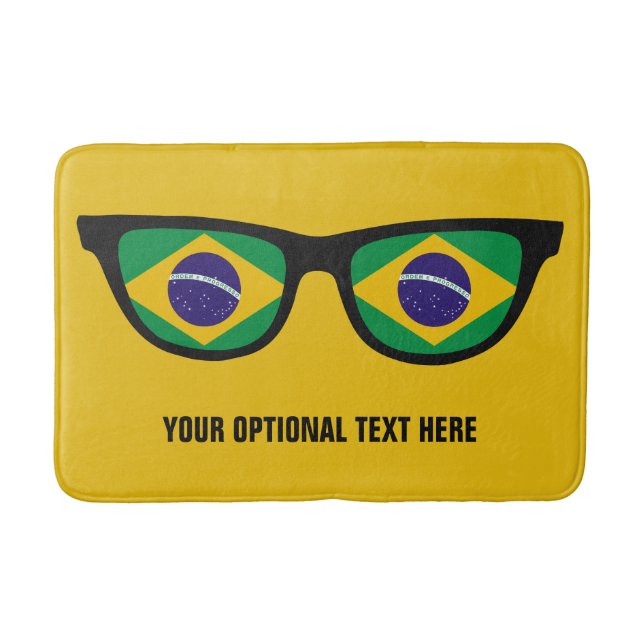 Brazilian Shades custom bath mats (Front)