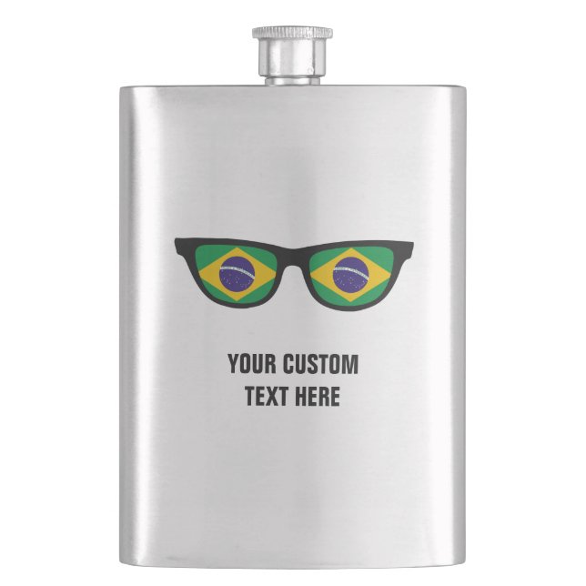 Brazilian Shades custom flask (Front)