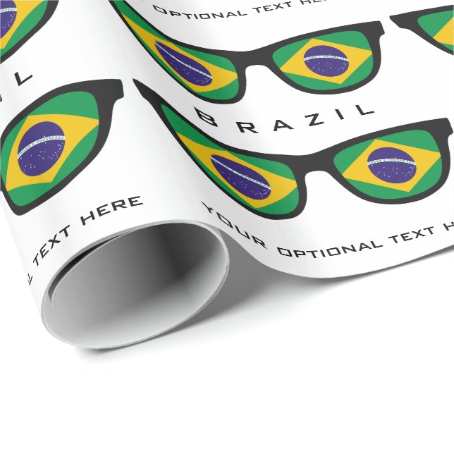 Brazilian Shades custom text & colour gift wrap (Roll Corner)