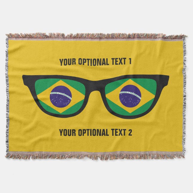 Brazilian Shades custom throw blanket (Front)