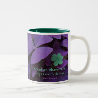 Brazilian Shamrocks with a Green Volunteer Two-Tone Coffee Mug