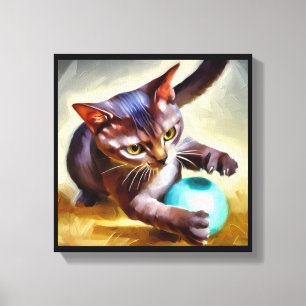 Brazilian Shorthair Cat Canvas Print