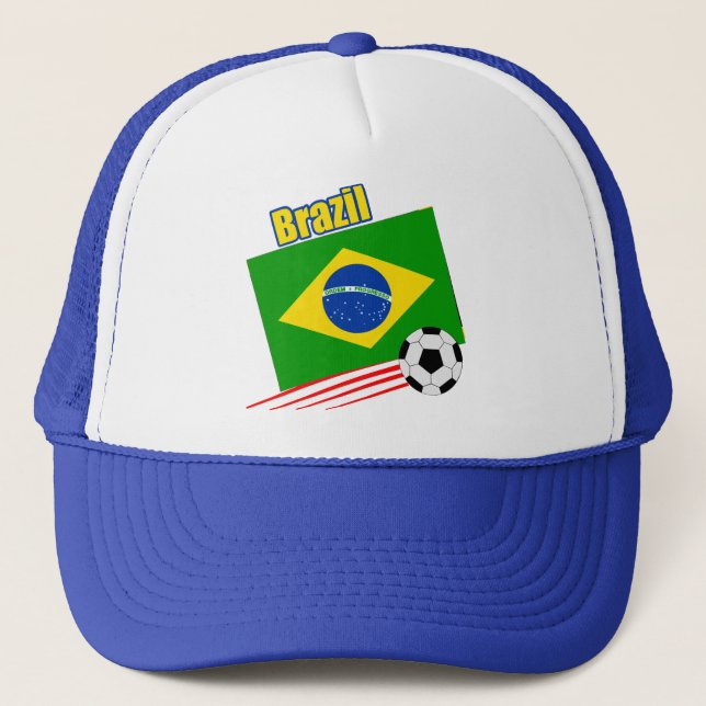 Brazilian Soccer Team Trucker Hat (Front)