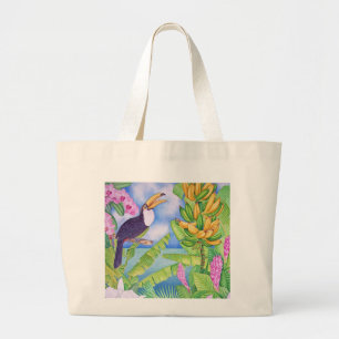 Brazilian Toucan in the Amazon Large Tote Bag