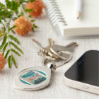 Brazilian Woman in Costume OELA Logo keychain