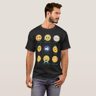 Brazillian Jiu-jitsu 9 Shades BJJ Emoji Emoticons T-Shirt