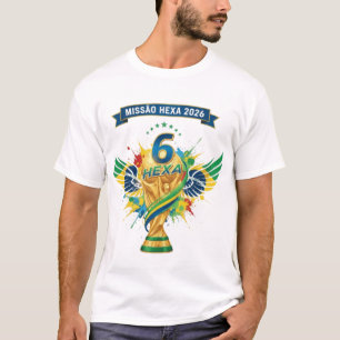 Brazil's Road to Hexa: World Cup 2026 Design T-Shirt