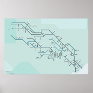 Brazos and Colorado Rivers Poster