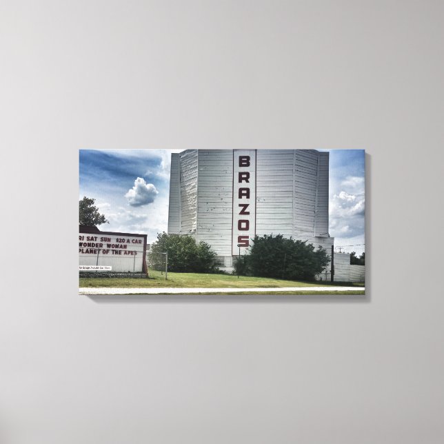 Brazos Drive In Canvas Print (Front)