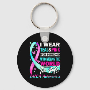 Brca Awareness Breast And Ovarian Cancer Support Key Ring