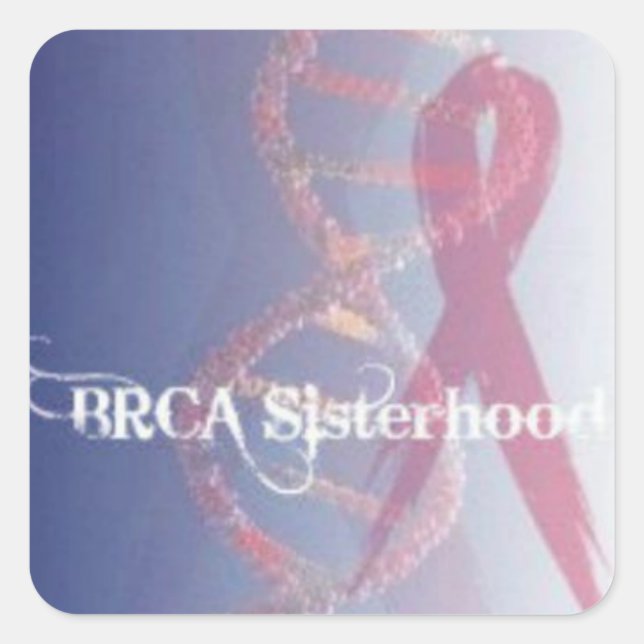 BRCA SISTERHOOD small envelope seal, sticker (Front)