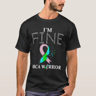 BRCA Warrior I m Fine breast cancer Awareness T Sh T-Shirt
