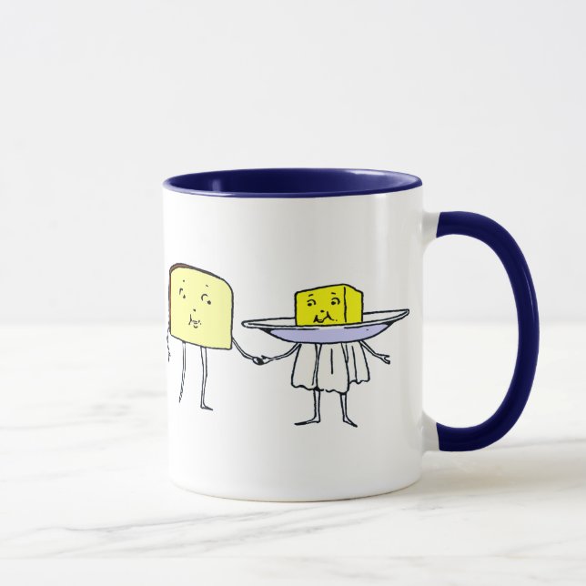 Bread and Butter Kitchen Art Coffee Mug (Right)