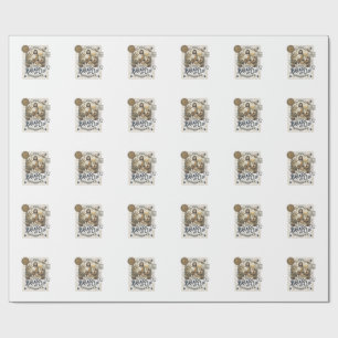 Bread And Cup Jesus Communion Christian Faith Vint Wrapping Paper