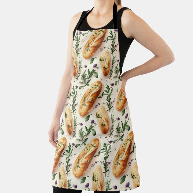 Bread and Herbs Pattern Apron (Insitu)