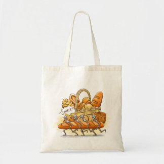 Bread and icecream tote bag