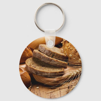 Bread and Wheat Key Ring