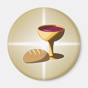 Bread and Wine Easter Passover Holy Communion Magnet