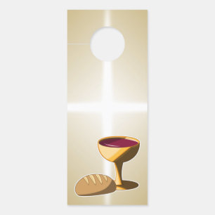 Bread and Wine The Last Supper Easter Communion Door Hanger